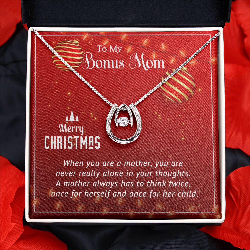 To My Bonus Mom - Best Christmas Gift - Lucky In Love Necklace