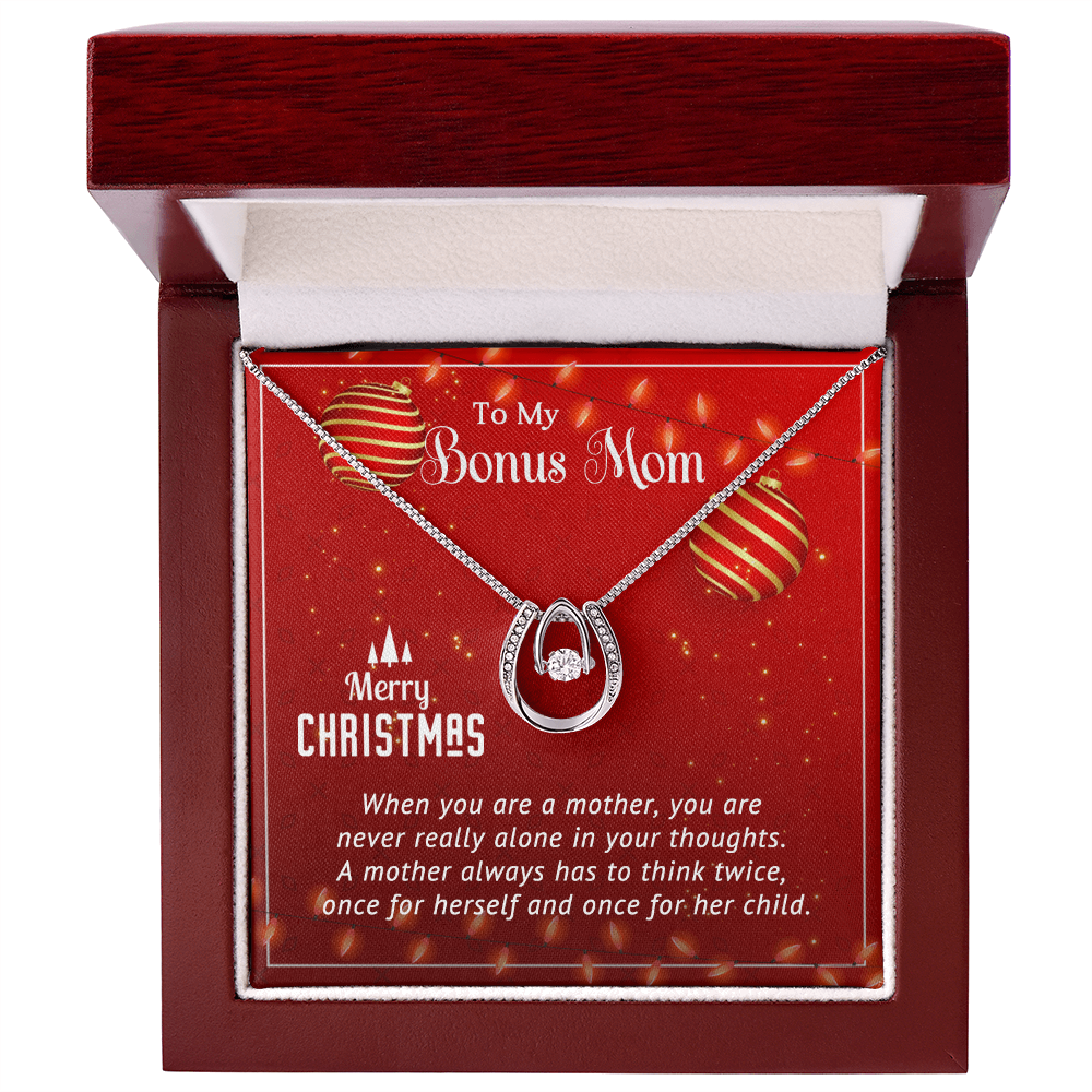 To My Bonus Mom - Best Christmas Gift - Lucky In Love Necklace