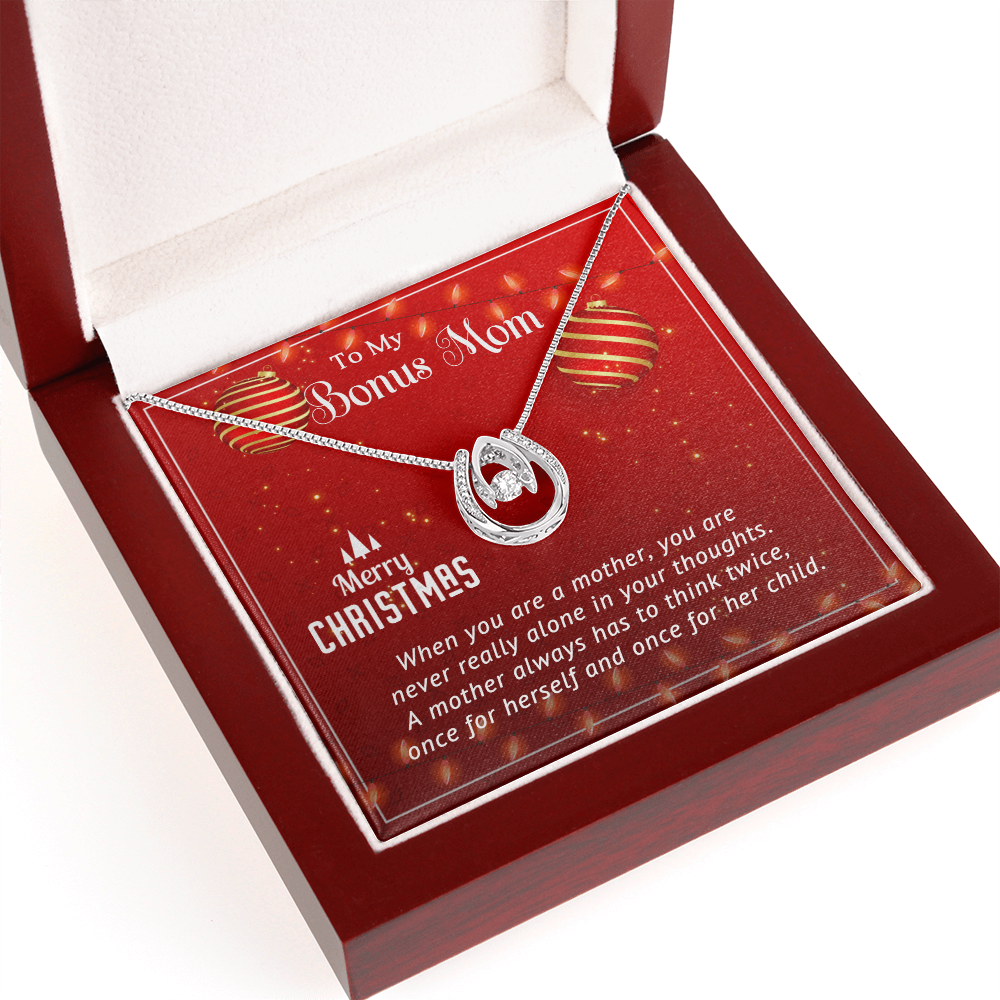 To My Bonus Mom - Best Christmas Gift - Lucky In Love Necklace