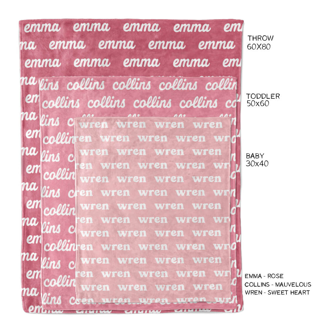 Cozy Pink Personalized Blanket Charm