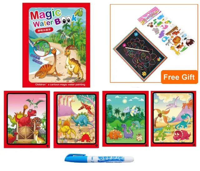 Magic Water Drawing Coloring Book