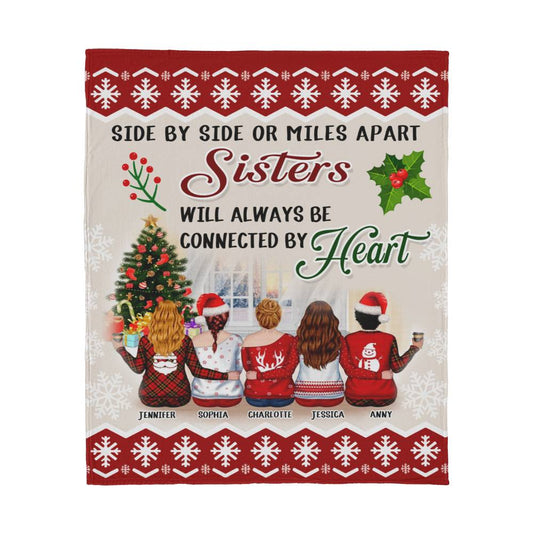 Sisters -  Best Christmas Gift - Jersey Fleece Blanket 50" x 60"