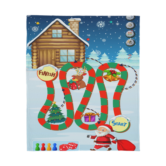 Santa Best Christmas Gift - Jersey Fleece Blanket 50" x 60"