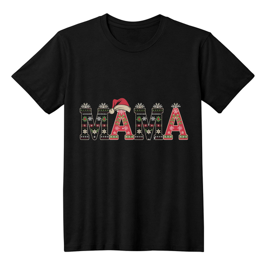 MAMA Best Gift For Christmas - Bella + Canvas 3001 Unisex T-Shirt Front Print